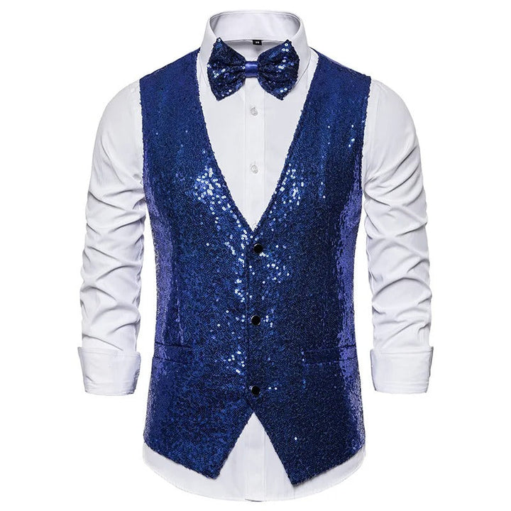 Drune | Party Glitter Herren Weste Für Die Feiertage
