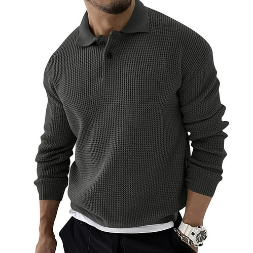 Drune | Polo - Langärmeliges Luxus-Poloshirt für Männer