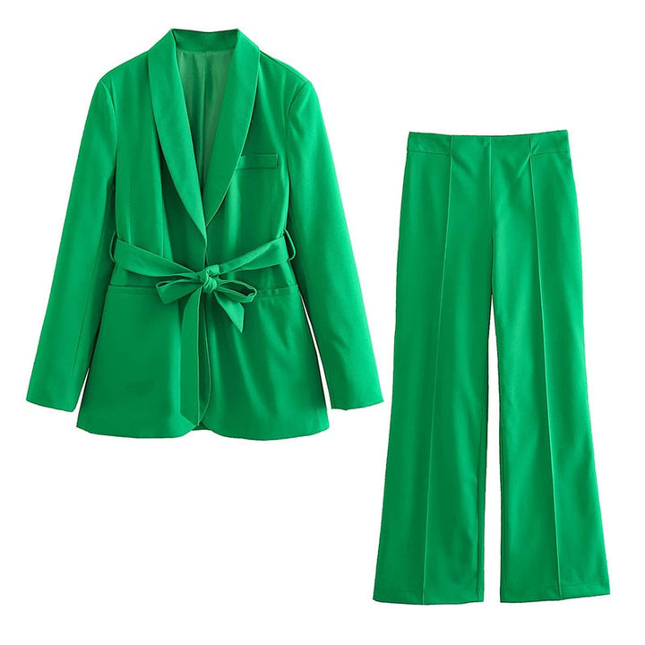 Drune | Elegantes Blazer-Set mit Gürtel für Damen