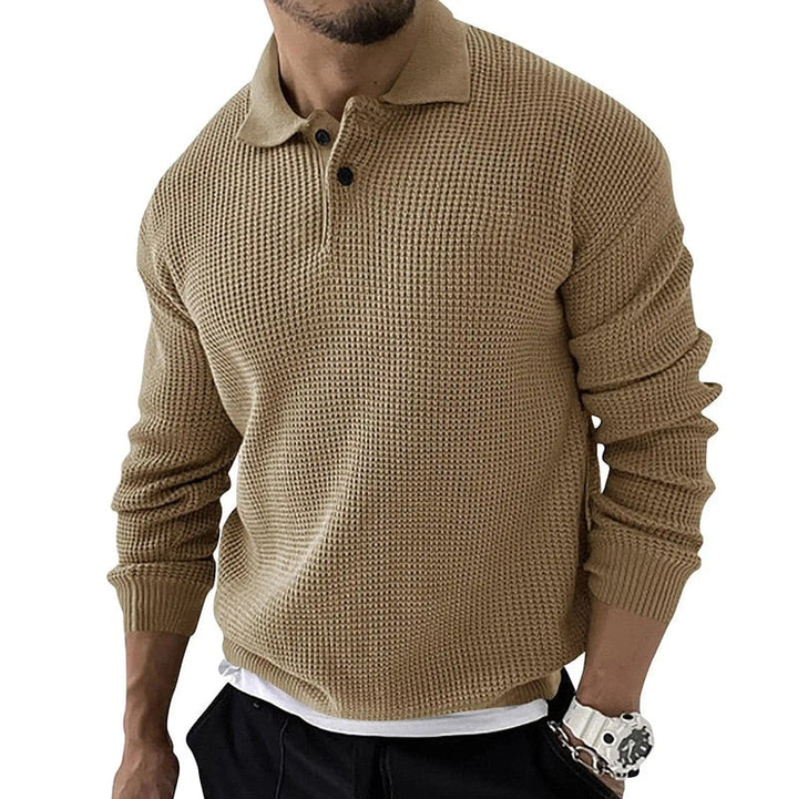 Drune | Polo - Langärmeliges Luxus-Poloshirt für Männer