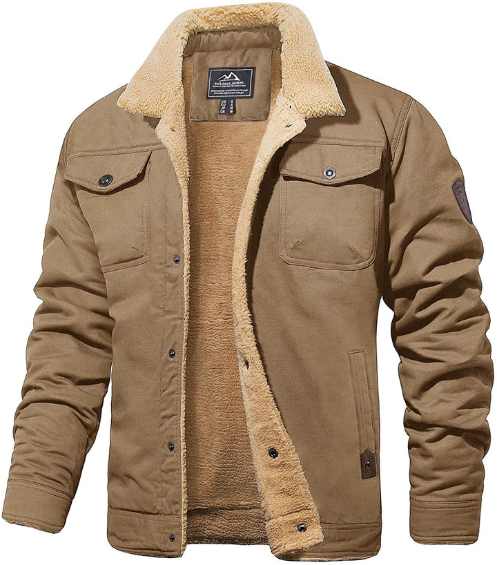Drune | Winterjacke mit Sherpa-futter Wasserabweisend Warm und Robust
