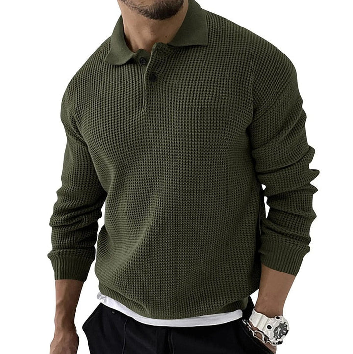 Drune | Polo - Langärmeliges Luxus-Poloshirt für Männer