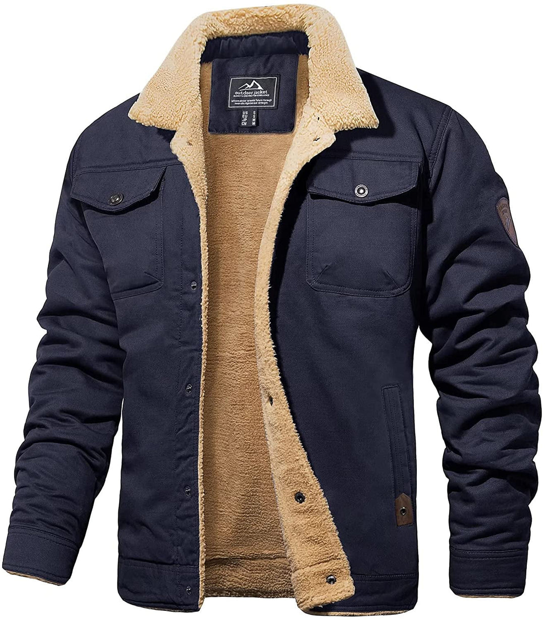 Drune | Winterjacke mit Sherpa-futter Wasserabweisend Warm und Robust