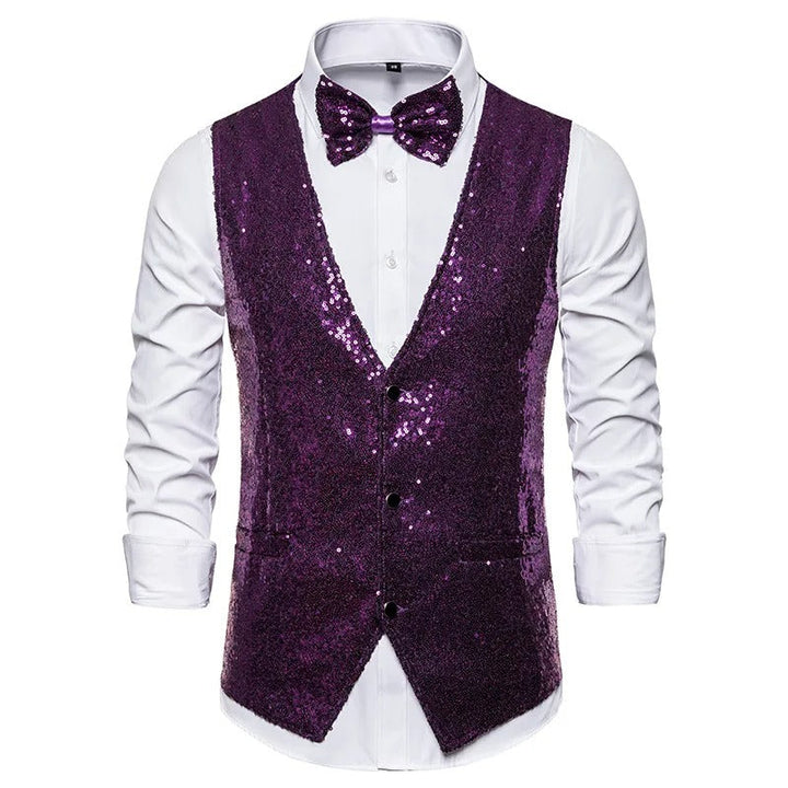 Drune | Party Glitter Herren Weste Für Die Feiertage