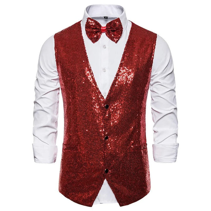 Drune | Party Glitter Herren Weste Für Die Feiertage