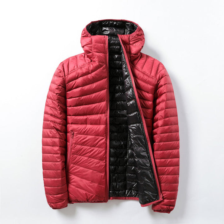 Drune | Leichte Daunenjacke mit Kontrastfutter Polyester Warm und Praktisch