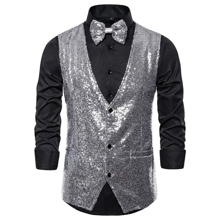 Drune | Party Glitter Herren Weste Für Die Feiertage
