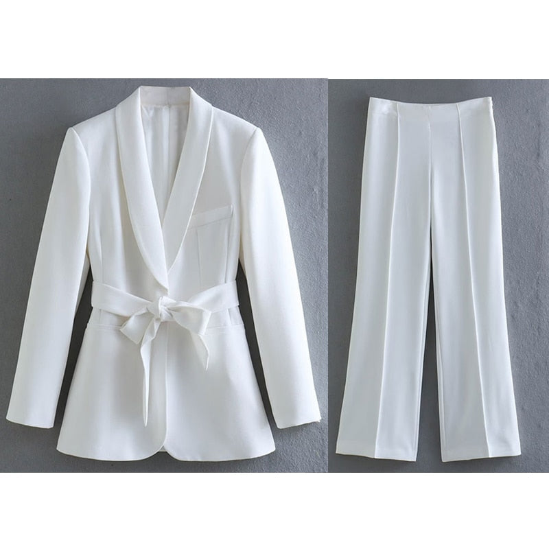 Drune | Elegantes Blazer-Set mit Gürtel für Damen