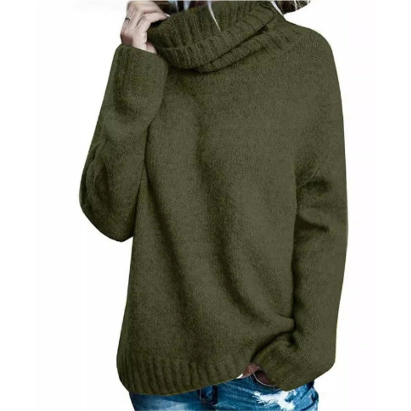 Drune | Rollkragenpullover - Dickstrick - Lockere Passform - Weich und Komfortabel