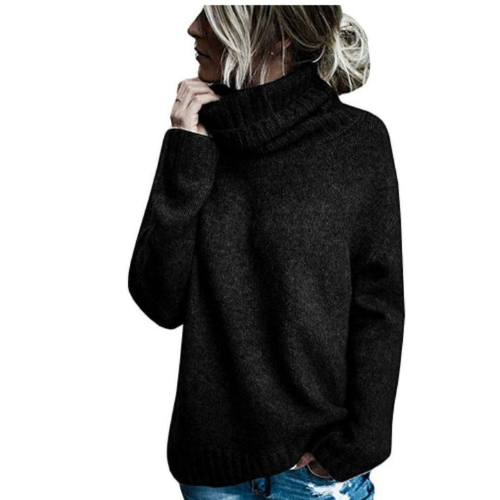 Drune | Rollkragenpullover Weiches Strickmaterial Übergroß Fit Lange Ärmel Seitenschlitze