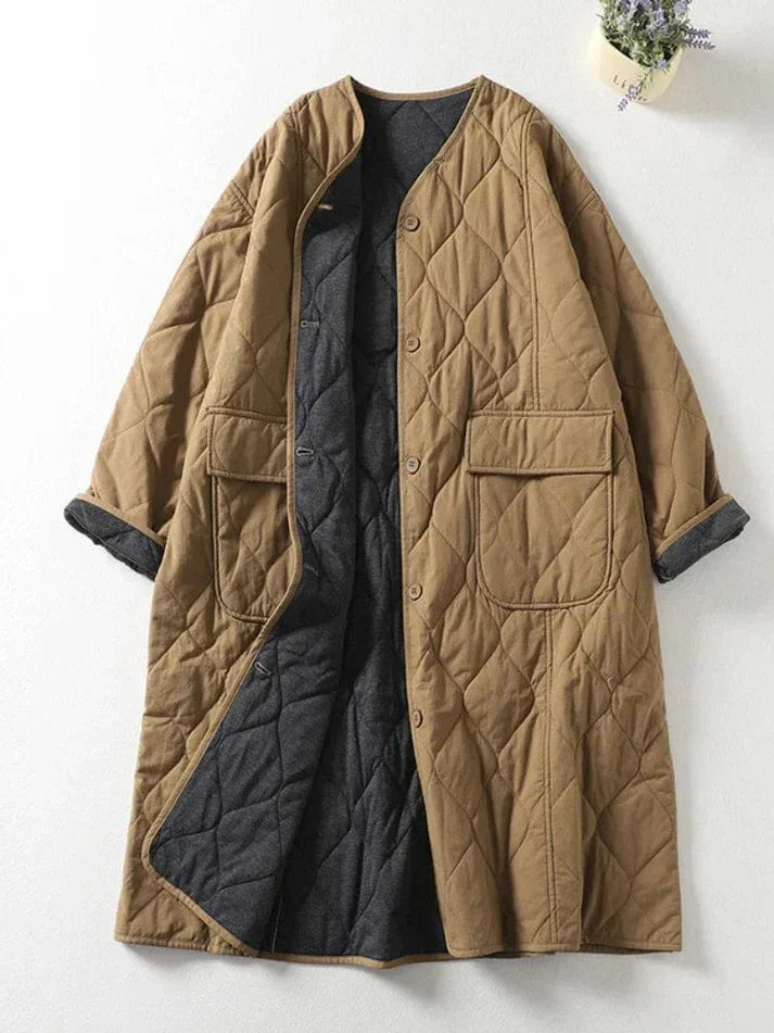 Drune | Wattierte Jacke Ohne Kragen Aubrie