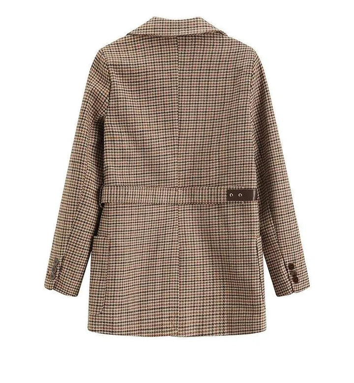 Drune | Vintage Hahnentritt Karos Blazer Damen - Vintage - Karos