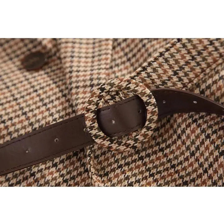 Drune | Vintage Hahnentritt Karos Blazer Damen - Vintage - Karos