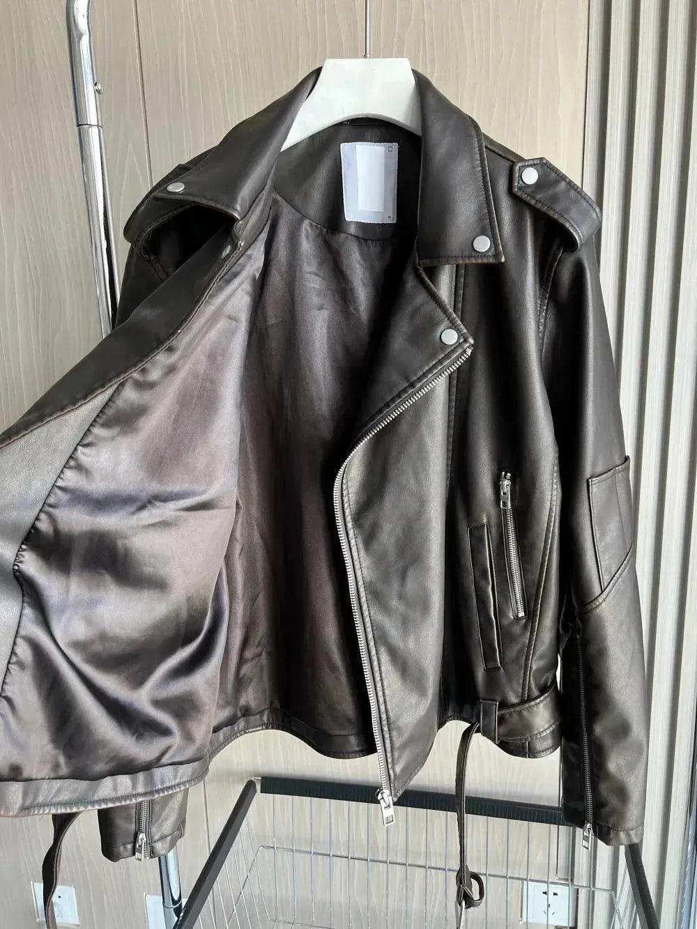 Drune | Vintage Herren Leder Bikerjacke