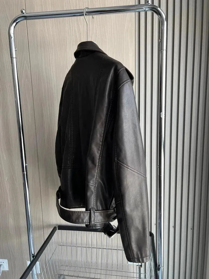 Drune | Vintage Herren Leder Bikerjacke