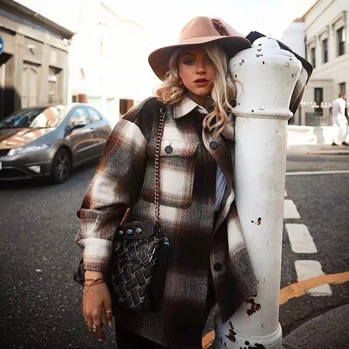 Drune | Vintage Mid Coat für Frauen - Stilvoll und Lässig