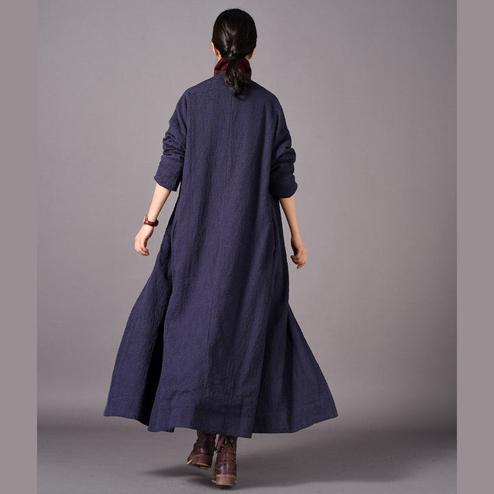 Drune | rote Mäntel Übergrößen Stickerei baggy Trenchcoat Drune | seitlich offene Mäntel