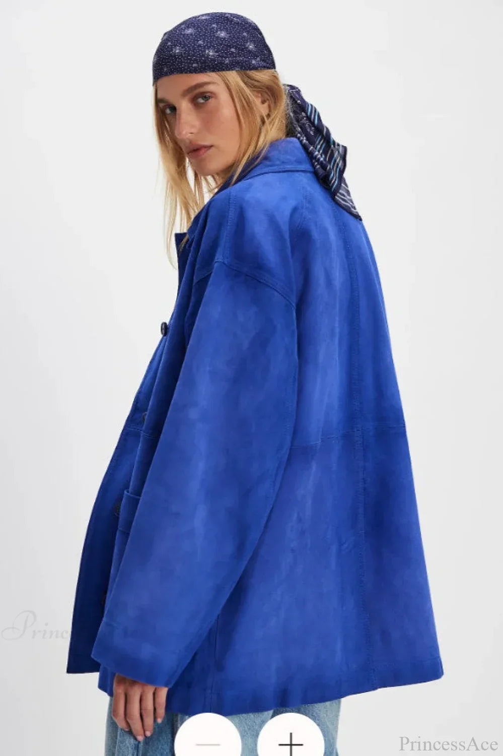 Drune | Schlichte Wildleder Einreiher-Jacke