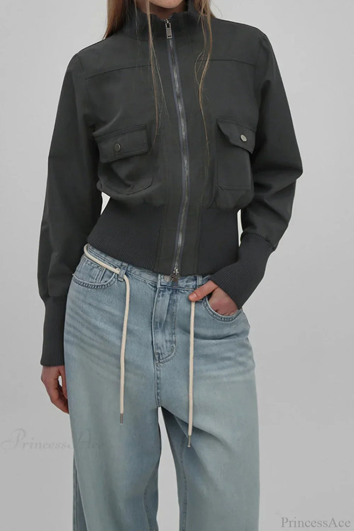 Drune | Utility Gerippte Taschenjacke