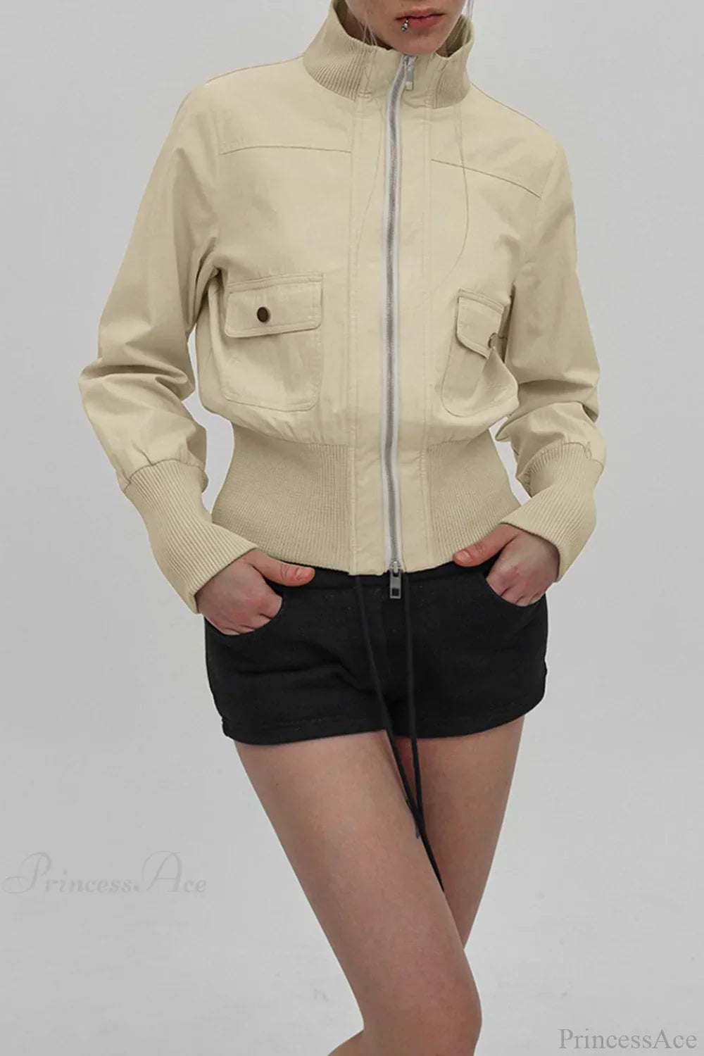 Drune | Utility Gerippte Taschenjacke