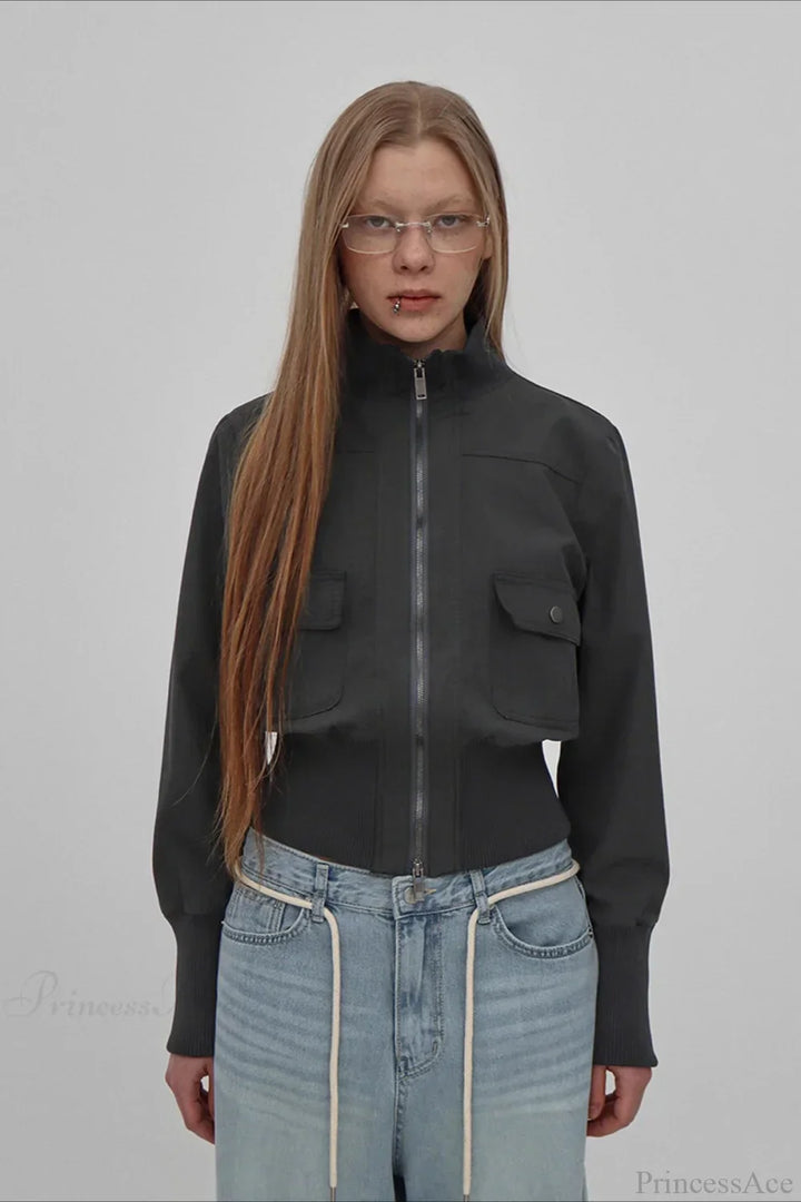 Drune | Utility Gerippte Taschenjacke