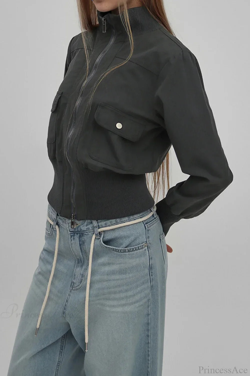 Drune | Utility Gerippte Taschenjacke