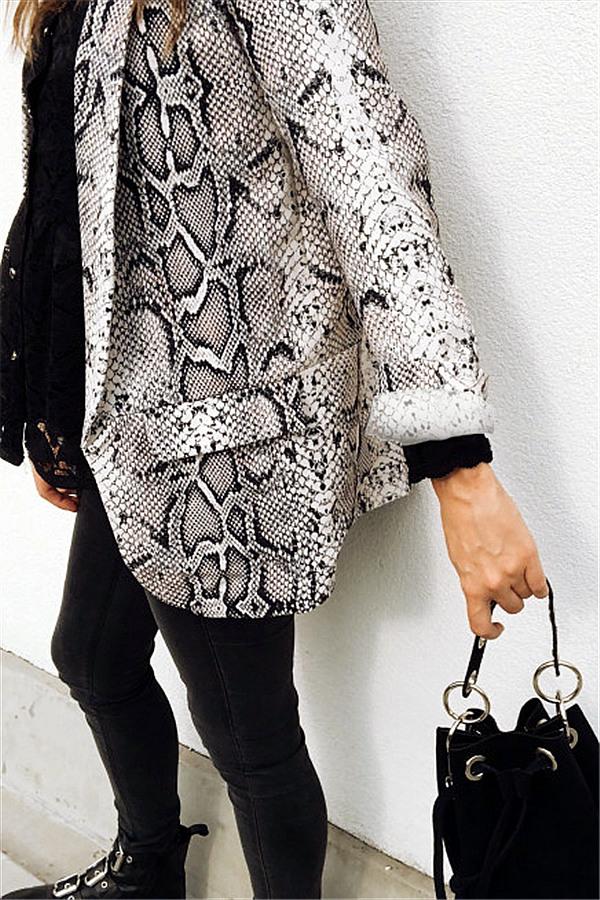 Drune | Waldtiermuster Strickjacke Leopard