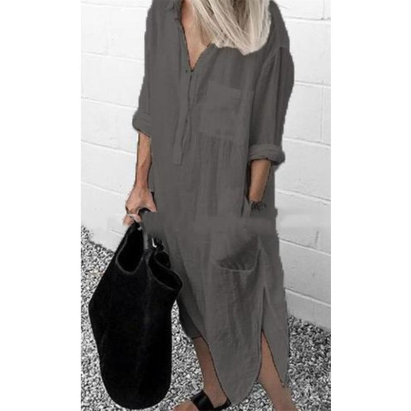Drune - Bequemes langes Sommerkleid