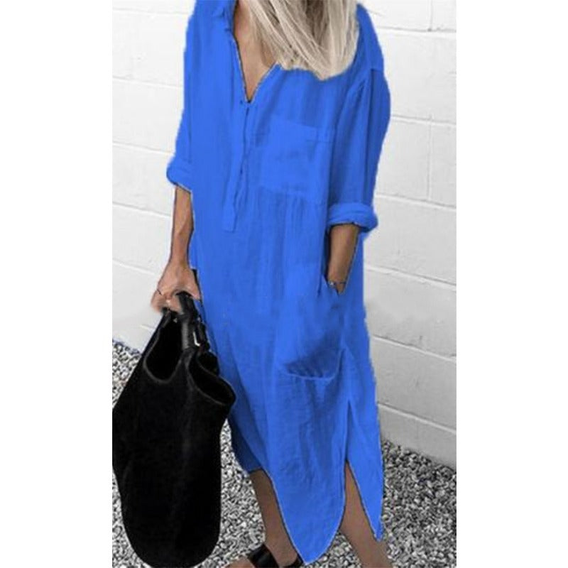 Drune - Bequemes langes Sommerkleid