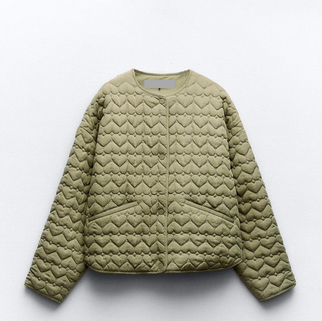 Drune | Gefütterte Jacke mit Herzmotiv