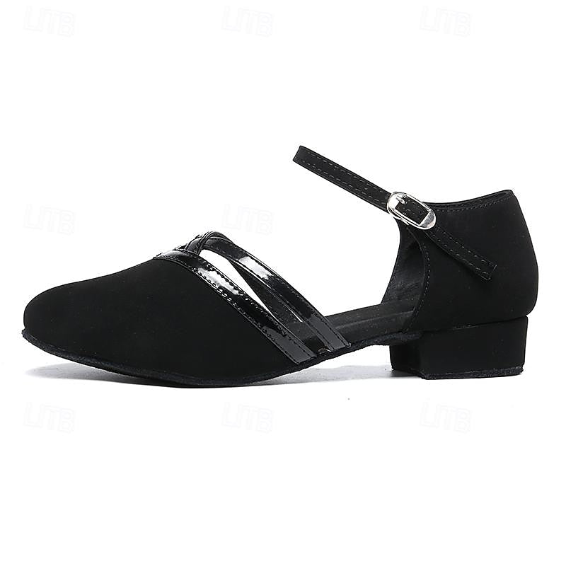Drune | Moderne Tanzschuhe für Damen - Schwarz - Hochwertiges Wild
