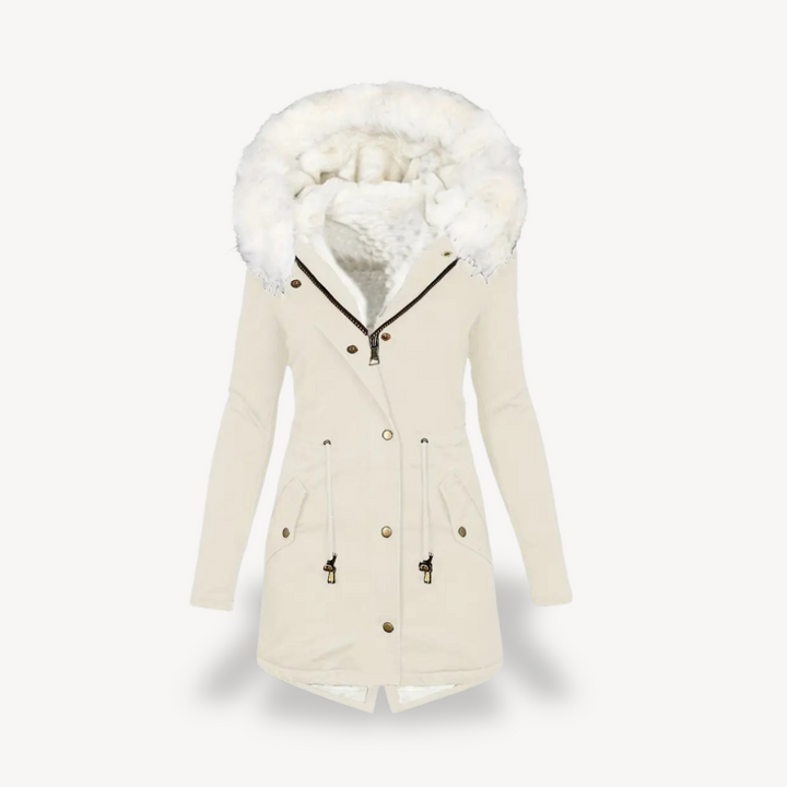 Drune | Damen Kunstpelz Kapuzen Parka Jacke