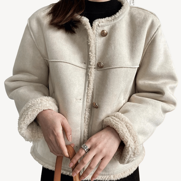 Drune | Damen Kunstpelzbesatz Fleecegefütterte Jacke