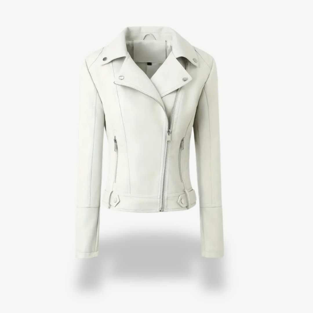 Drune | Fake-Leder Bikerjacke für Frauen