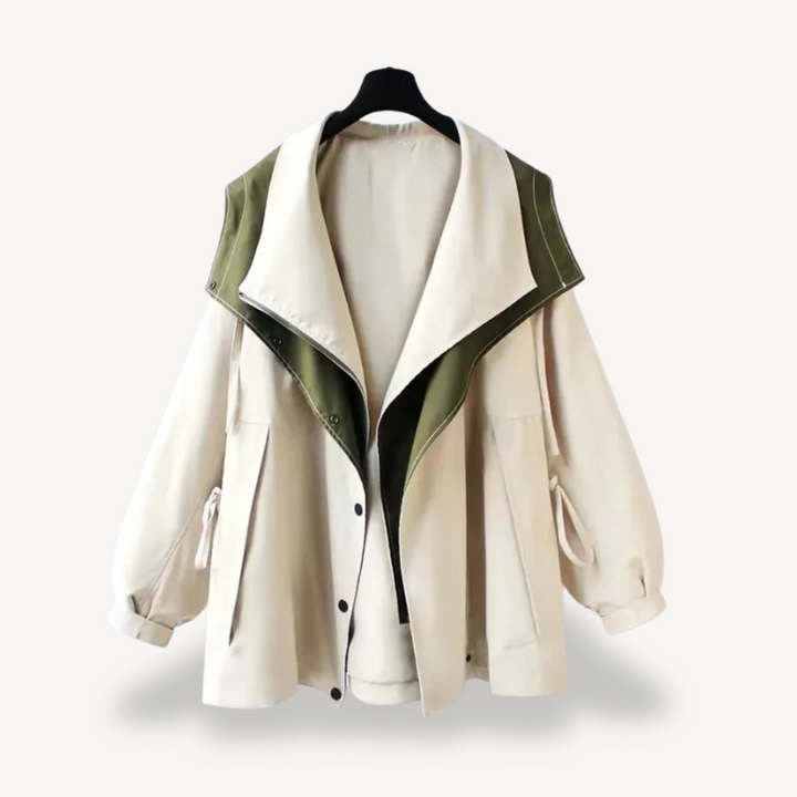 Drune | Colorblock Trenchcoat für Frauen