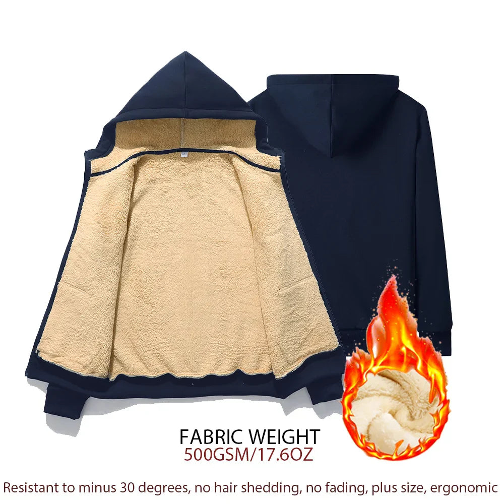 Drune | Warme Lamm Kapuzenjacke - Oversized & Bequem