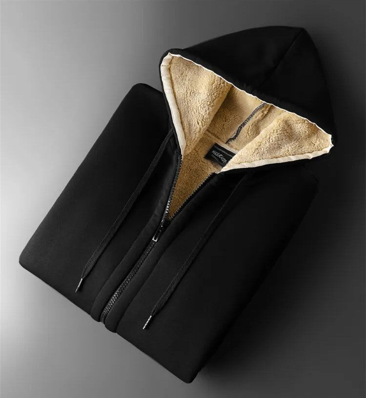 Drune | Warme Lamm Kapuzenjacke - Oversized & Bequem