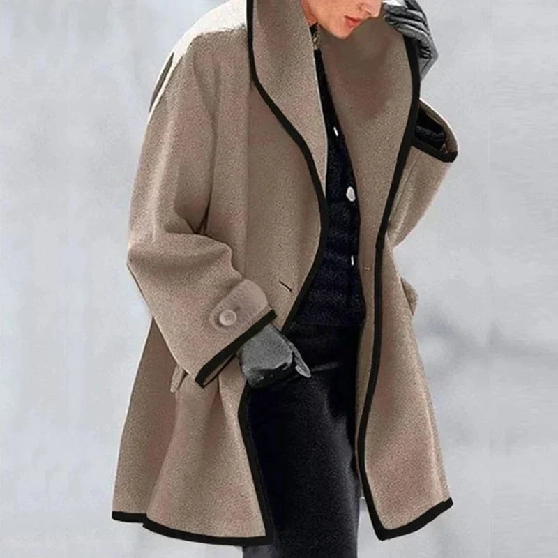Drune | Warmer Winter Wolle Damen Trenchcoat