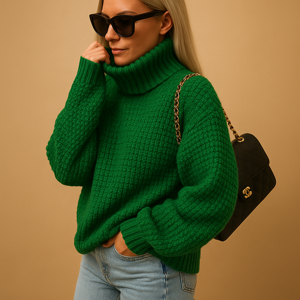 Drune | Eleganten Strick Damen Rollkragenpullover