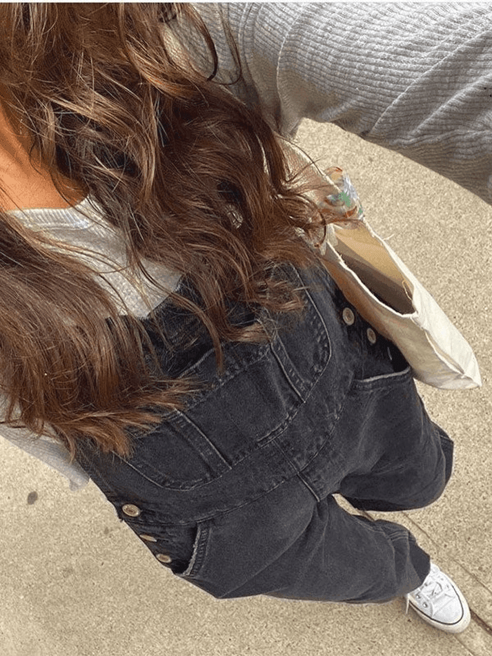 Drune | Gewaschenes Straight Leg Denim Overall
