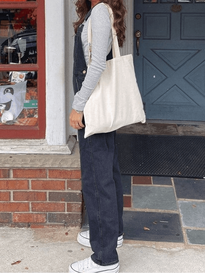 Drune | Gewaschenes Straight Leg Denim Overall