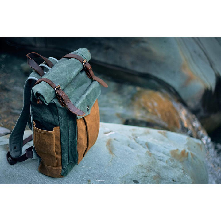 Drune | Canvas Rolltop Rucksack - LundaStyle - Nachhaltig und stilvoll für Abenteurer
