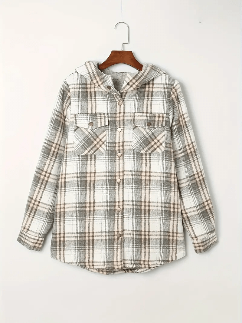 Drune | Shacket mit Faux-Schaffellkragen - Gemütliche Schicht - Lässiges Herbst-Essential