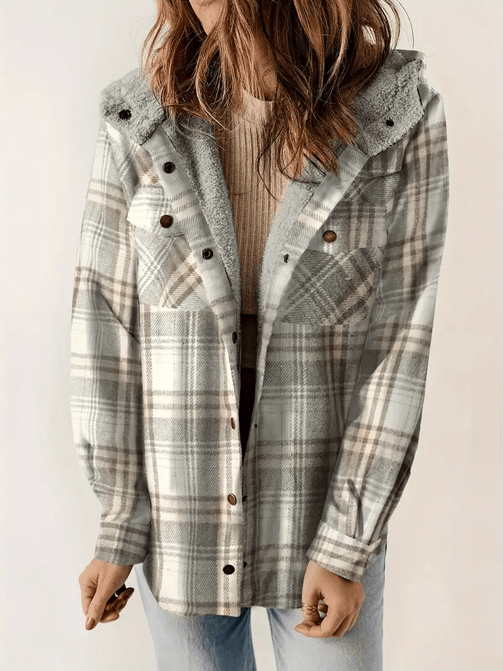 Drune | Shacket mit Faux-Schaffellkragen - Gemütliche Schicht - Lässiges Herbst-Essential