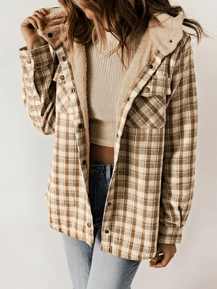 Drune | Shacket mit Faux-Schaffellkragen - Gemütliche Schicht - Lässiges Herbst-Essential