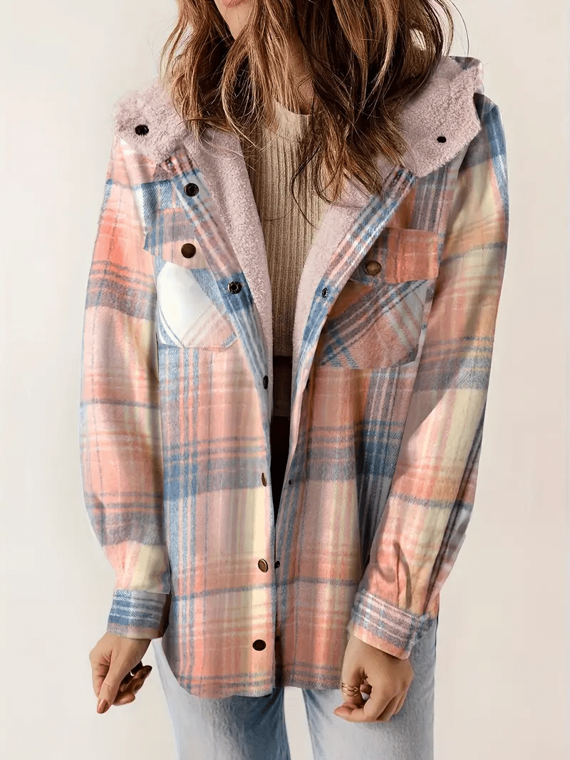 Drune | Shacket mit Faux-Schaffellkragen - Gemütliche Schicht - Lässiges Herbst-Essential