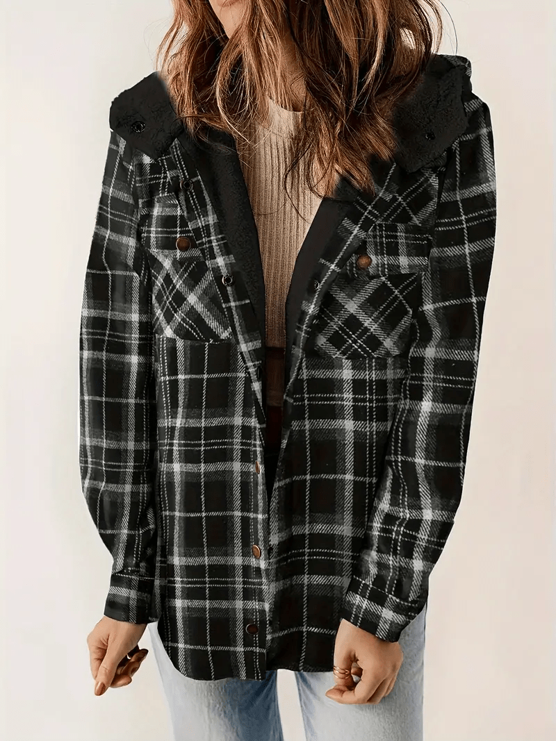 Drune | Shacket mit Faux-Schaffellkragen - Gemütliche Schicht - Lässiges Herbst-Essential