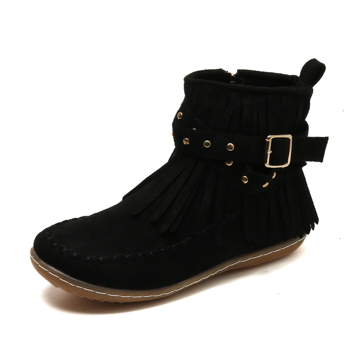 Weiche Boheme Western Damen Fransen Bequeme Stiefel Drune