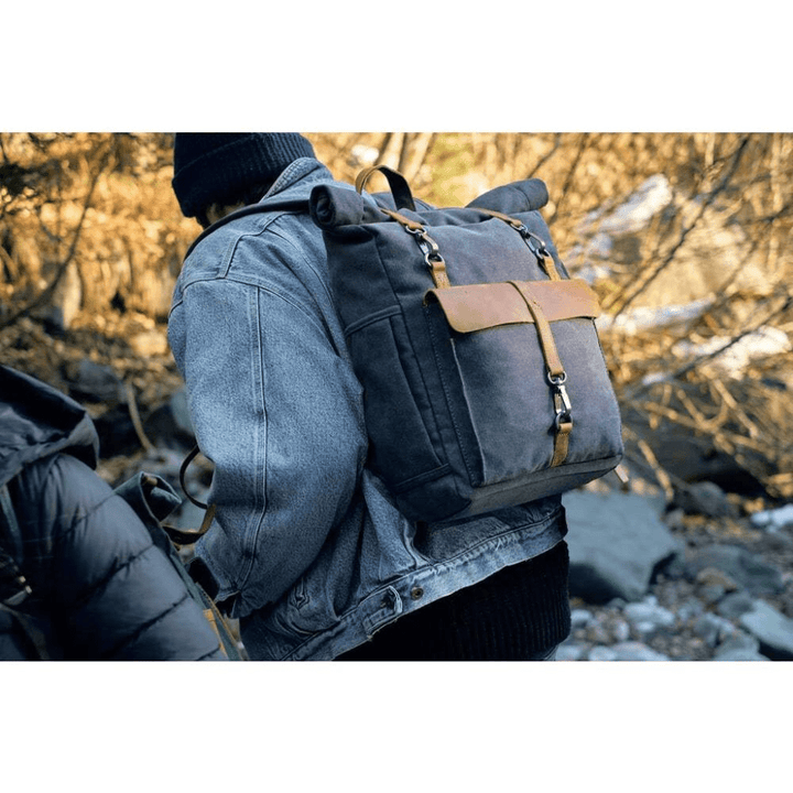 Drune | Retro Canvas Rucksack Zeitlos Und Nachhaltig Robuster Rucksack