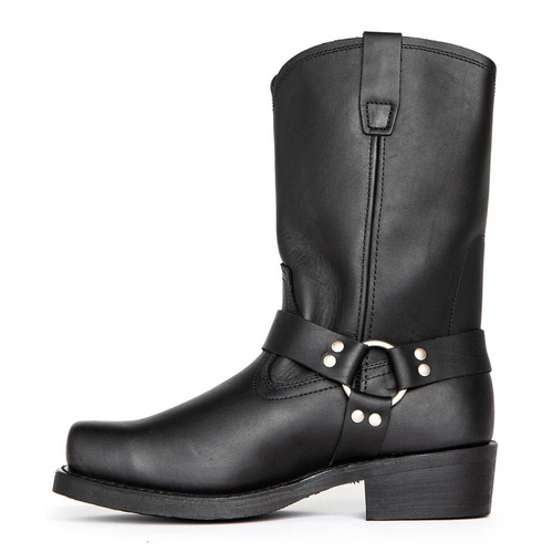 Drune | Herren Western Cowboystiefel Schwarz